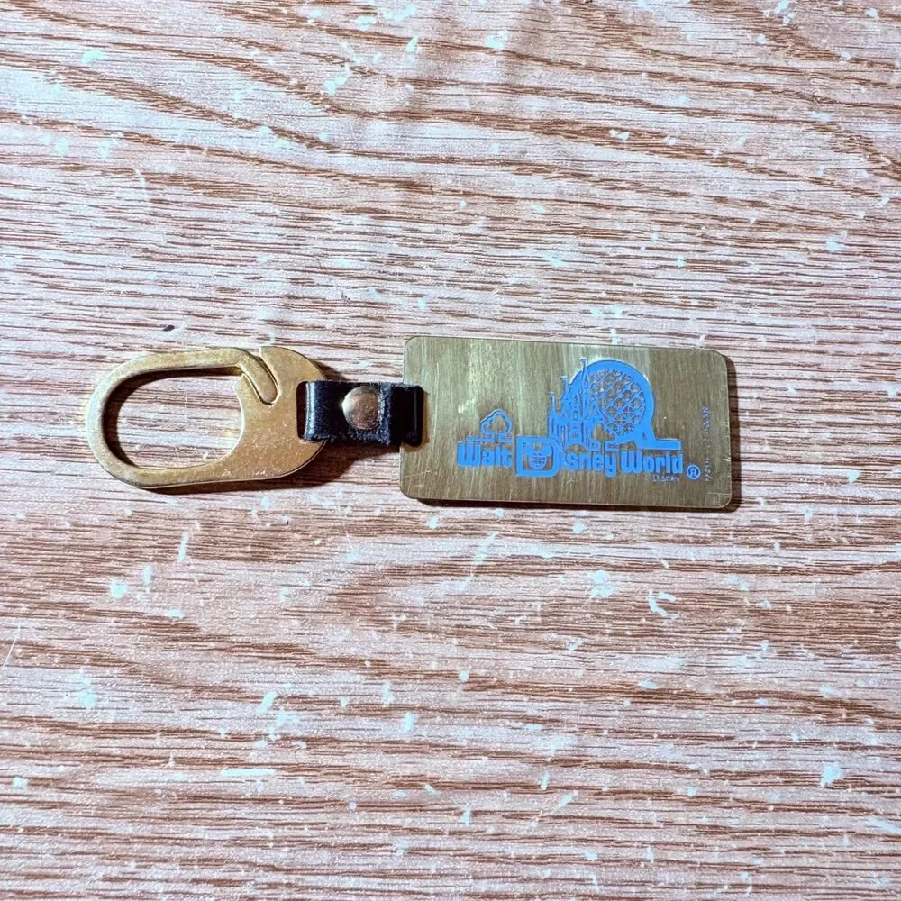 Vintage Walt Disney Work Keychain Key Ring 